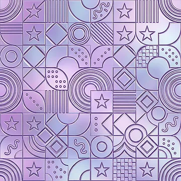 Imagen de la obra Metallic Iridescent Lilac de FunFitsFactory