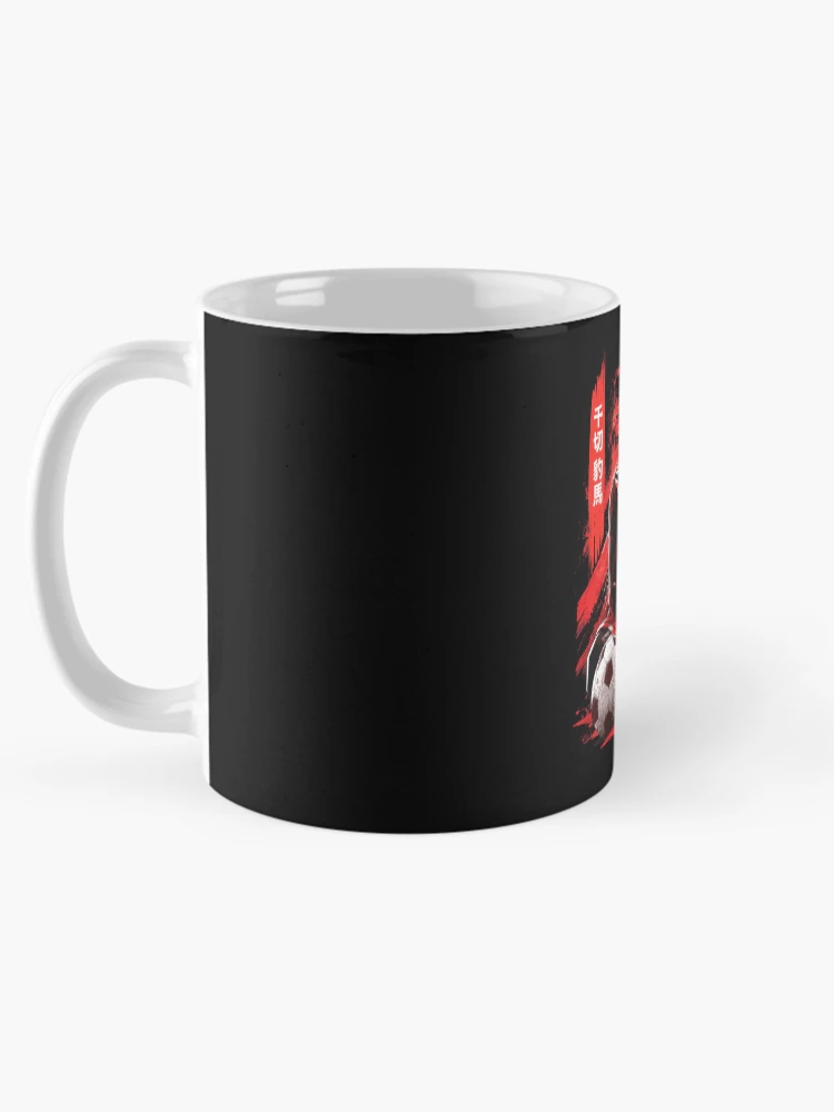 Aperçu 5 sur 6. Mug à café avec l'œuvre Chigiri Hyoma Rayures Rouges créée et vendue par DominikNorris82.