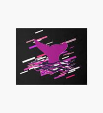 Fin ocean Eighties Retro Violet and Purple Art Board