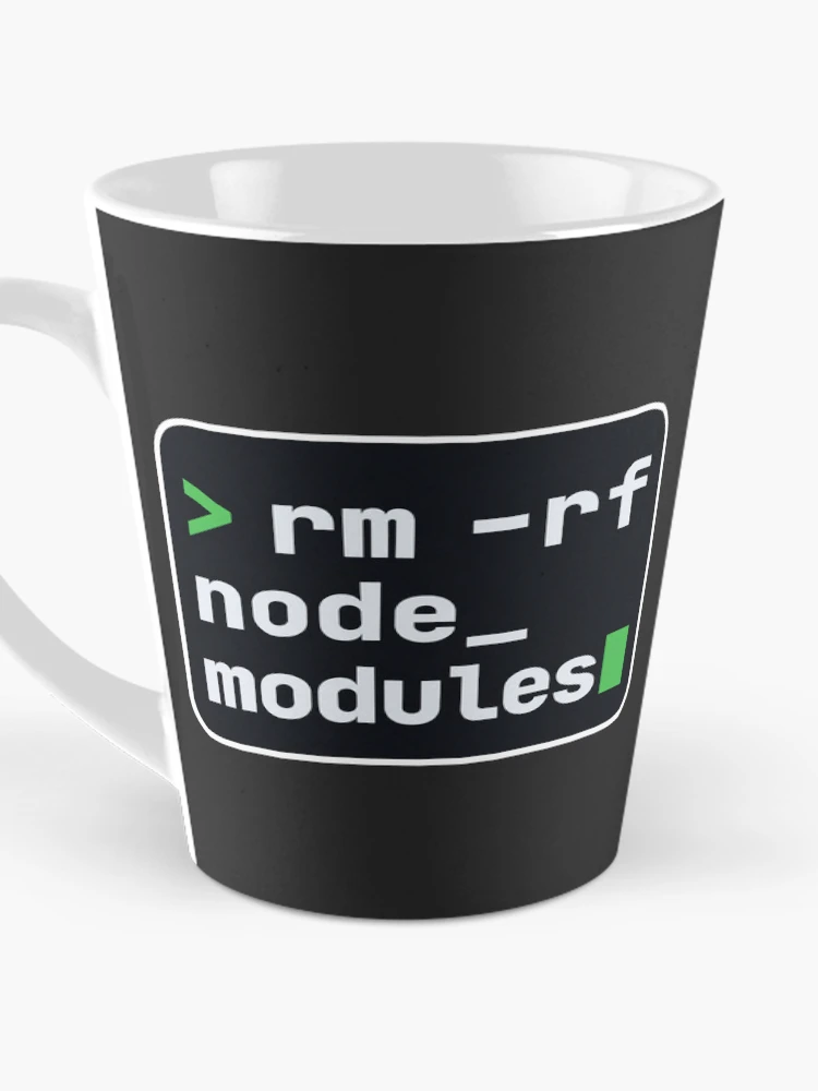 Thumbnail 3 of 4, Coffee Mug, rm -rf node_modules Terminal Sticker - JavaScript Developer designed and sold by Stick Erify.