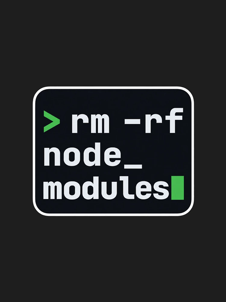 Thumbnail 4 of 4, iPhone Case, rm -rf node_modules Terminal Sticker - JavaScript Developer designed and sold by Stick Erify.