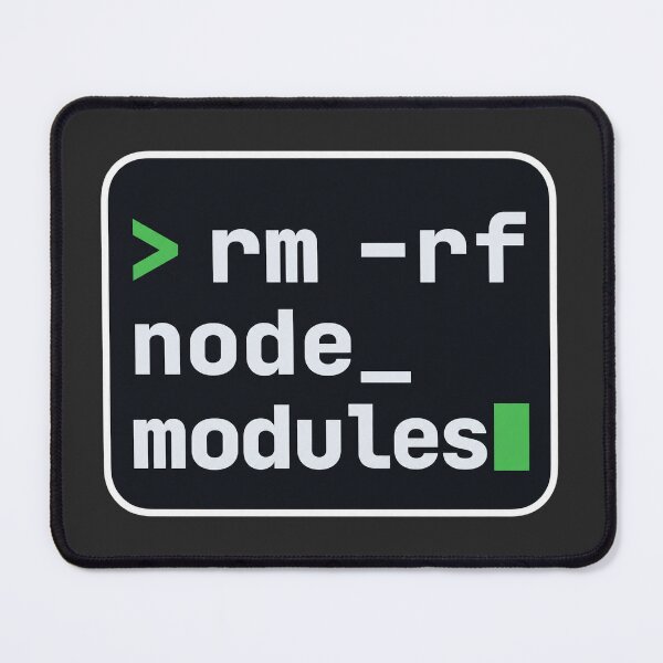 Item preview, rm -rf node_modules Terminal Sticker - JavaScript Developer designed and sold by Stick Erify.