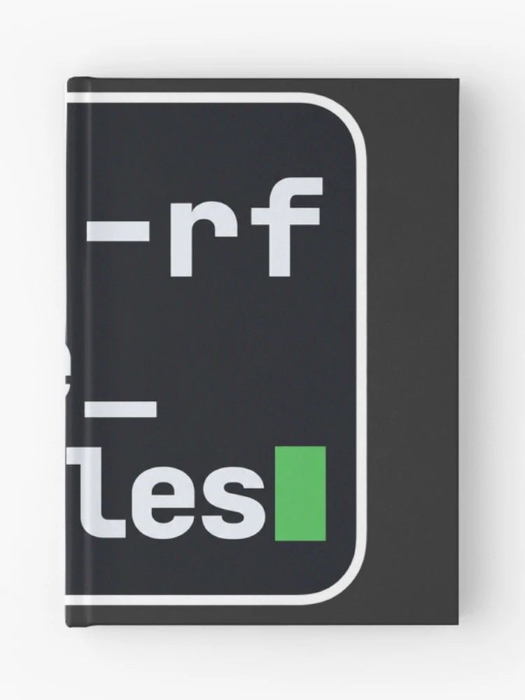 Imagen 1 de 3, Cuaderno con la obra rm -rf node_modules Terminal Sticker - Desarrollador de JavaScript, diseñada y vendida por Stick Erify.