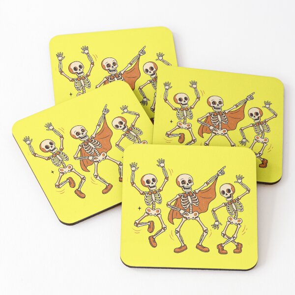 Item preview, Dancing Skeletons Halloween Design – Funny Spooky Skeleton Trio designed and sold by FashionHubLK.