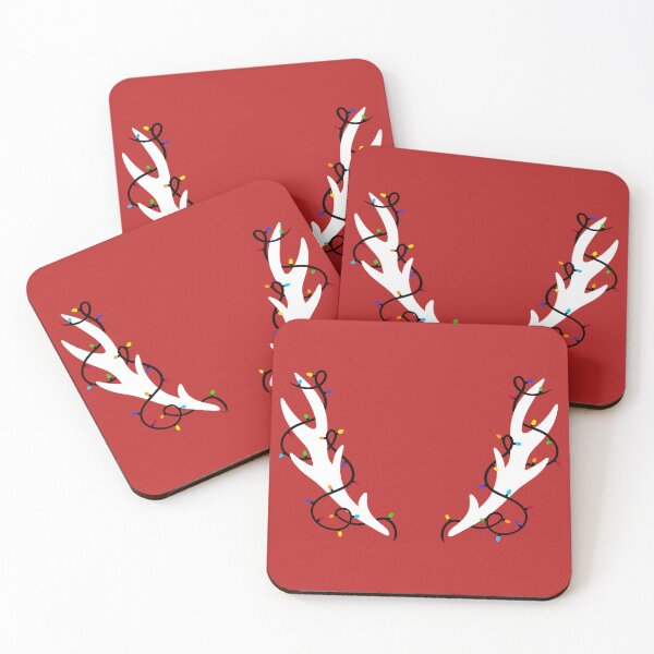 Item preview, Christmas Reindeer Antlers And Holiday Lights  designed and sold by Super Neon Pixels .