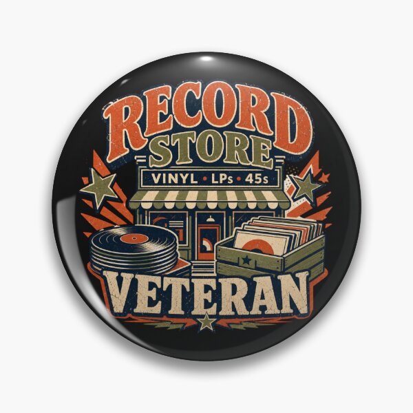 Item preview, RECORD STORE VETERAN designed and sold by NicheWearStudio.