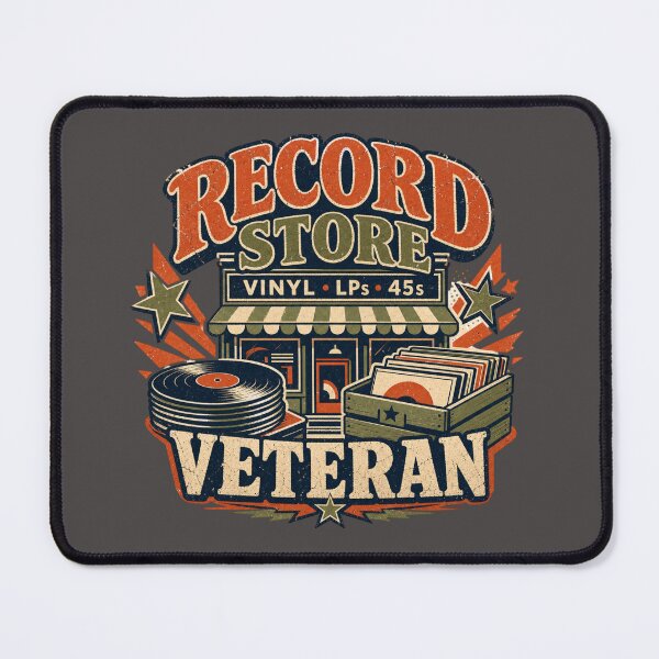 Item preview, RECORD STORE VETERAN designed and sold by NicheWearStudio.