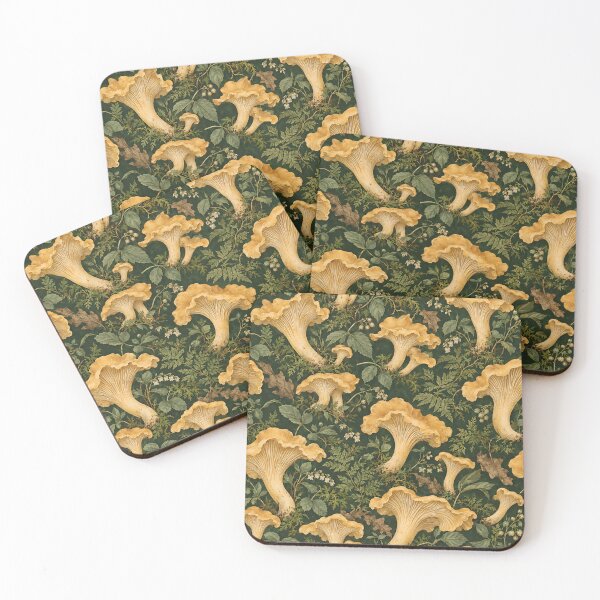 Item preview, Vintage Chanterelle Mushroom Botanical Pattern designed and sold by cr6zym1nd.