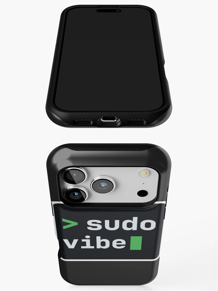 Thumbnail 3 of 4, iPhone Case, sudo vibe - Vibe Coder Terminal Sticker - Linux Developer designed and sold by Stick Erify.