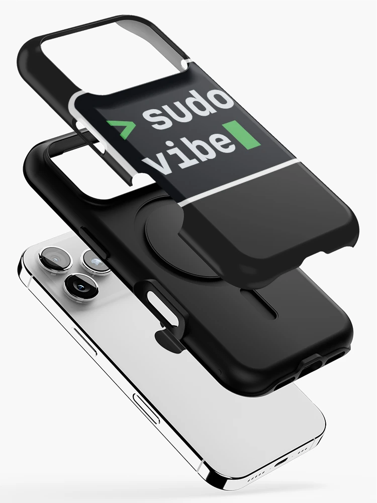 Thumbnail 2 of 4, iPhone Case, sudo vibe - Vibe Coder Terminal Sticker - Linux Developer designed and sold by Stick Erify.