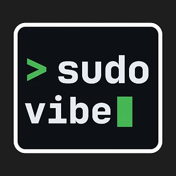 Artwork thumbnail, sudo vibe - Vibe Coder Terminal Sticker - Linux Developer by Stick Erify