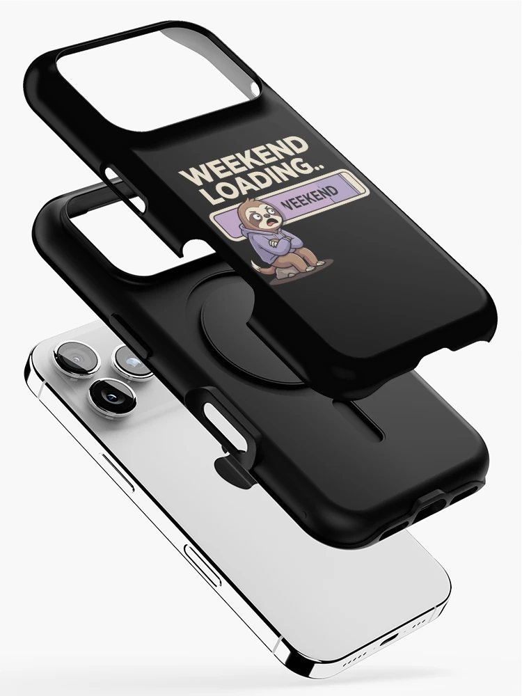 Thumbnail 2 of 4, iPhone Case, Weekend Loading Sloth designed and sold by SplashTastic.