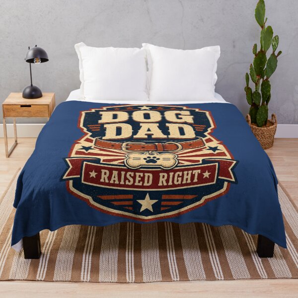 Item preview, DOG DAD - RAISED RIGHT designed and sold by NicheWearStudio.