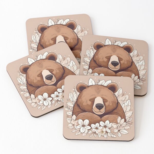 Item preview, Brown Bear Curled Up Sleeping Sticker designed and sold by StormDrive.