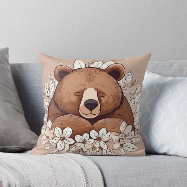 Item preview, Brown Bear Curled Up Sleeping Sticker designed and sold by StormDrive.