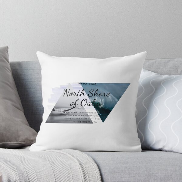 Item preview, North Shore of Oahu Hawaii Big Wave Surf Poster designed and sold by OndaLiza.