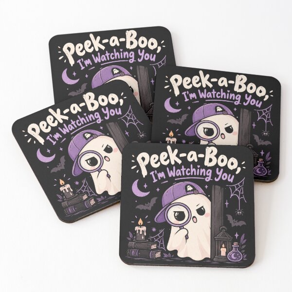 Item preview, Peek-a-Boo I'm Watching You Detective Ghost Halloween Design designed and sold by Snikdha.