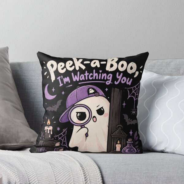 Item preview, Peek-a-Boo I'm Watching You Detective Ghost Halloween Design designed and sold by Snikdha.