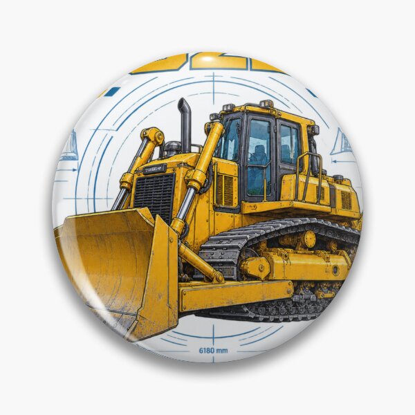 Item preview, Bulldozer Blueprint Engineering Design designed and sold by 4AGift.