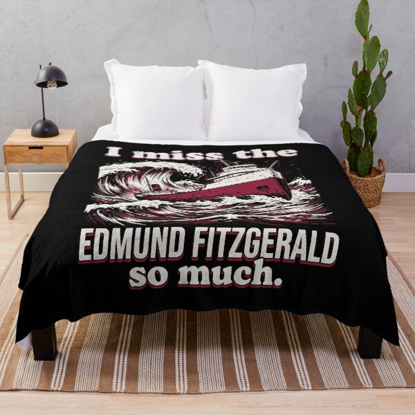 Item preview, Edmund Fitzgerald Retro Maritime Illustration OCT-640 designed and sold by noberic.