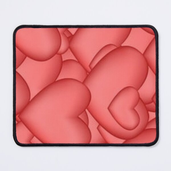 Item preview, Coral Pink 3D Hearts – Cute Romantic Heart Pattern designed and sold by demigots.