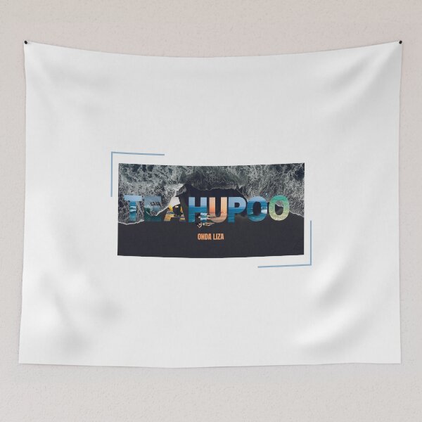 Item preview, Teahupoo Tahiti Black Sand Beach Surf Lettering designed and sold by OndaLiza.