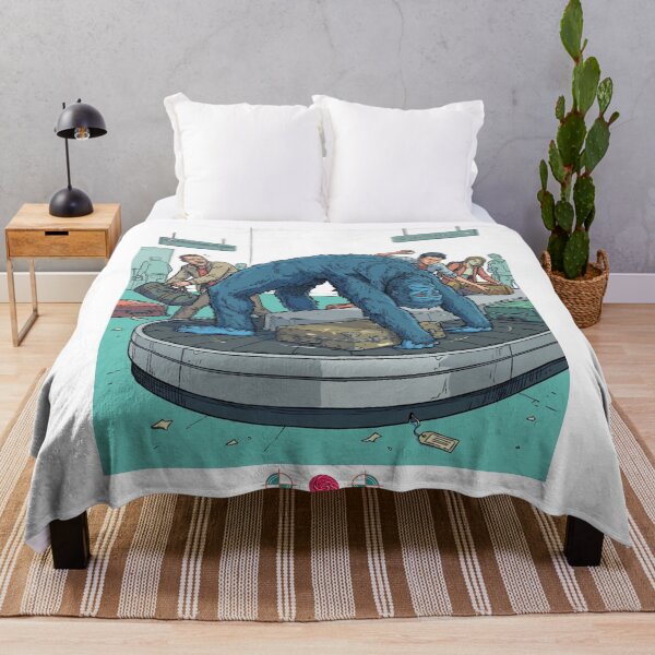 Item preview, Bigfoot Airport Baggage Claim Bridge Pose Yoga - Funny Travel Cryptid Art designed and sold by Whimsy Trail Co.