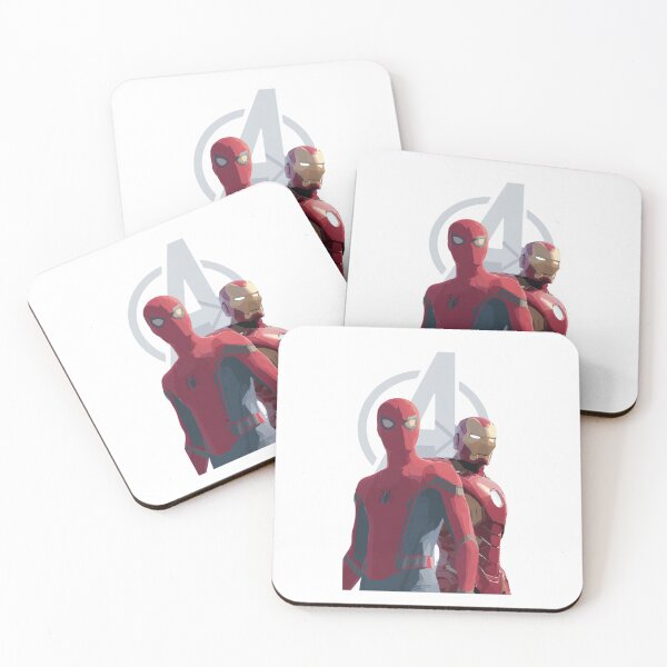 Item preview, Iron Man and Spider-Man designed and sold by checolingo.