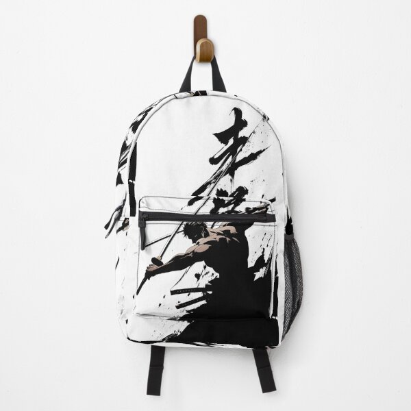 Item preview, Zoro | Shadow Blade Samurai – Black and White Japanese Warrior Art designed and sold by Dyan4.
