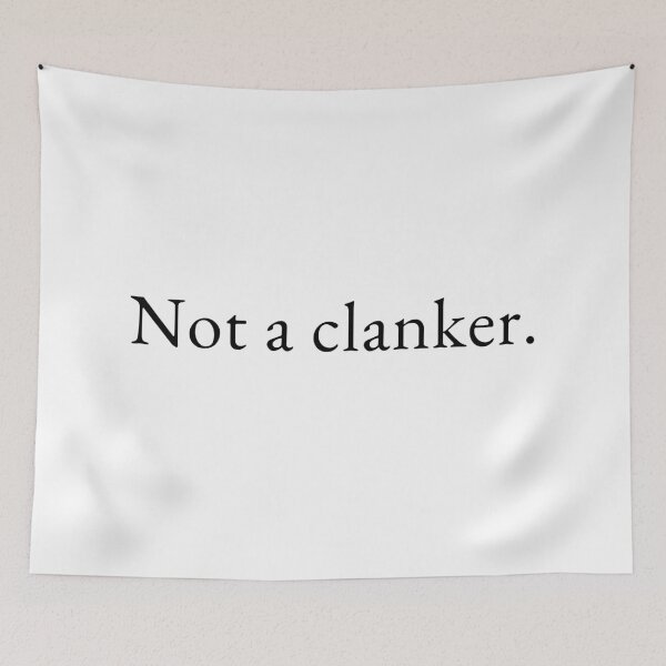 Item preview, Not a Clanker - Clean Serif Slogan for Human Pride designed and sold by ModdiesColors.