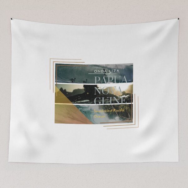 Item preview, Papua New Guinea Southwest Pacific Ocean Surf Poster designed and sold by OndaLiza.