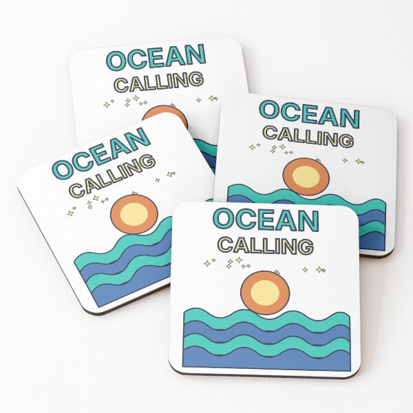 Item preview, Ocean Calling Sunset Waves Beach Surf designed and sold by Lazarescu.