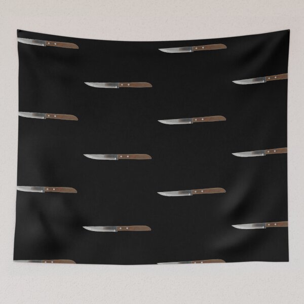 Item preview, Vintage Wooden Handle Steak Knife Minimalist Kitchen Art    designed and sold by bvdesignart.