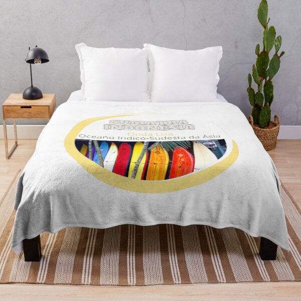 Item preview, Sumatra Indonesia Colorful Surfboards Surf Poster designed and sold by OndaLiza.