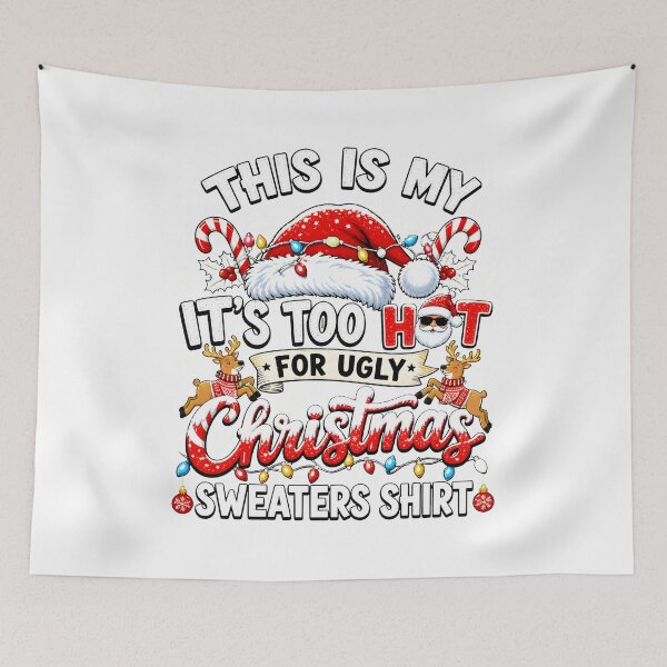 Item preview, This Is My Too Hot For Ugly Christmas Sweaters Santa Claus Sunglasses designed and sold by empiric-designs.