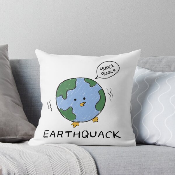 Item preview, Earthquack Funny Duck Planet Earth Pun Art designed and sold by Feywishes.