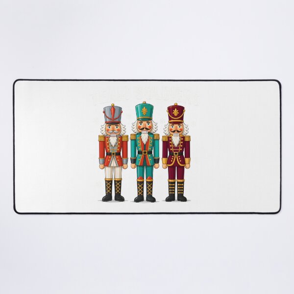 Item preview, Team Soldiers Nutcracker Christmas Toy Soldiers Holiday Gift Art designed and sold by empiric-designs.