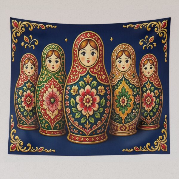 Item preview, Traditional Matryoshka Doll Crest Luxury Slavic Nesting Dolls designed and sold by Breezes-of-Ida.
