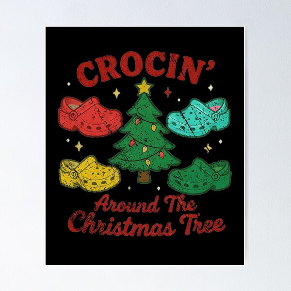 Item preview, Crocin Around The Christmas Tree Funny Clogs Shoes Holiday designed and sold by RonHeller.