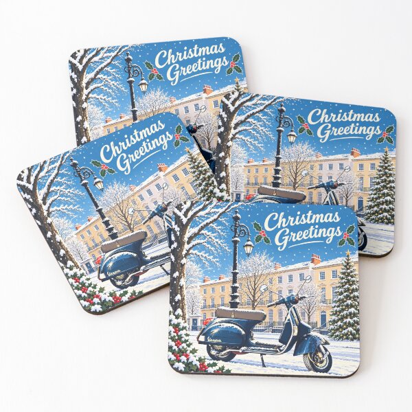 Item preview, Motorscooter Christmas Card Design  designed and sold by WheresTheTShirt.