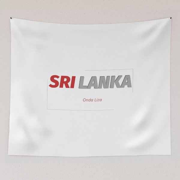 Item preview, Sri Lanka Surf Typography Poster designed and sold by OndaLiza.