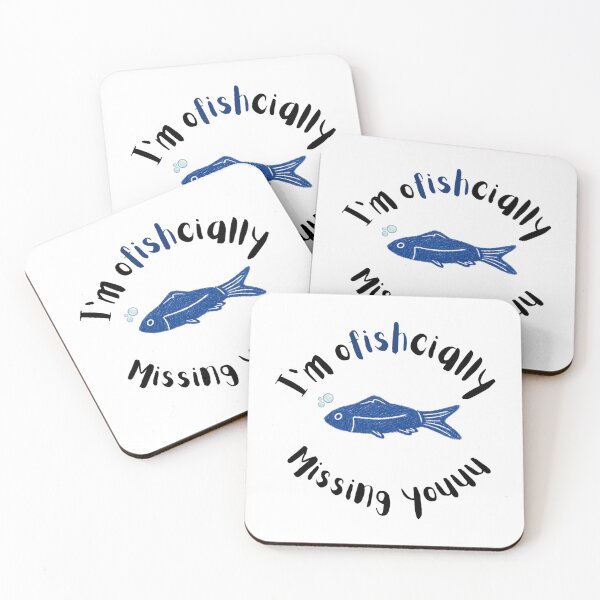 Item preview, oFISHcially Missing You Cute Fish Love Pun designed and sold by Feywishes.