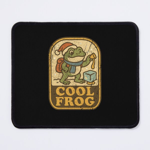 Item preview, Cool Frog Cute Winter Christmas Frog Retro Vintage designed and sold by RonHeller.