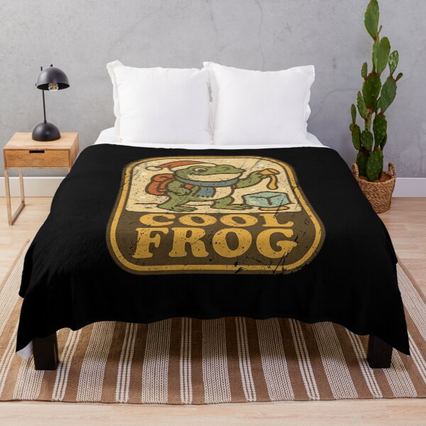 Item preview, Cool Frog Cute Winter Christmas Frog Retro Vintage designed and sold by RonHeller.