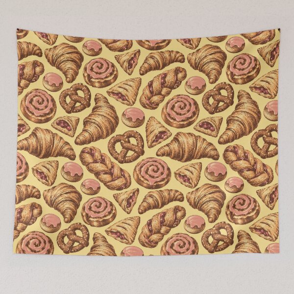 Item preview, Retro Bakery Pastries Pattern designed and sold by frumixart.