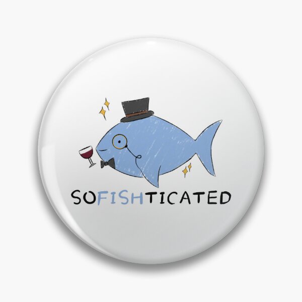 Artikelvorschau, Sofishticated Cute Fancy Classy Fish Pun entworfen und verkauft von Feywishes.
