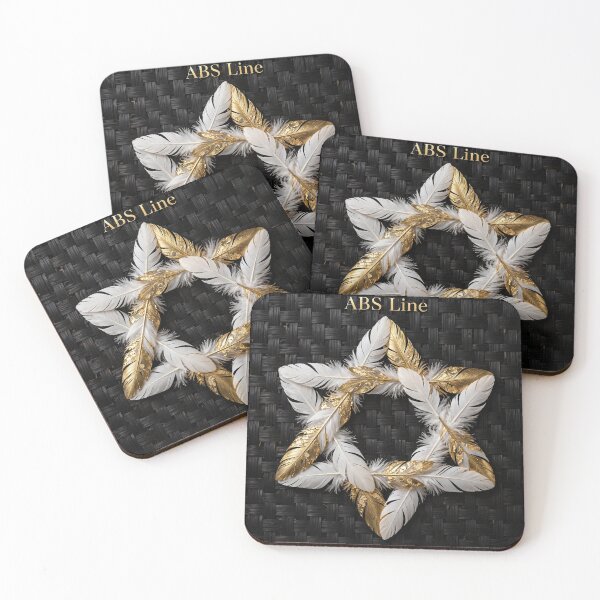 Item preview, White Gold Feather Star Of David Luxury Woven Art designed and sold by Ahmadhamroush.