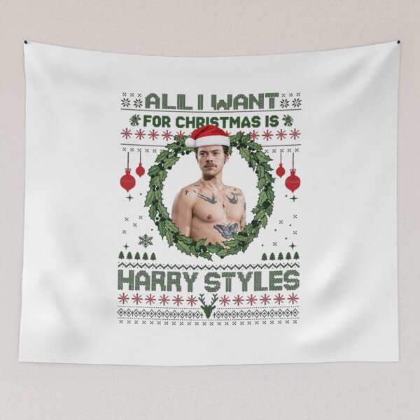 Item preview, Harry Styles Christmas, All I Want for Christmas, Pop Music Holiday  designed and sold by ThelmaTavira.
