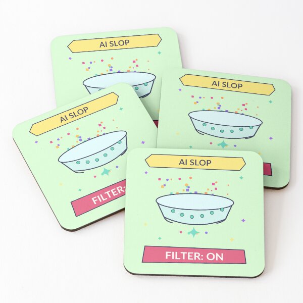 Item preview, AI Slop Filter On - Funny Generative AI Content Humor designed and sold by Ink and Wink.
