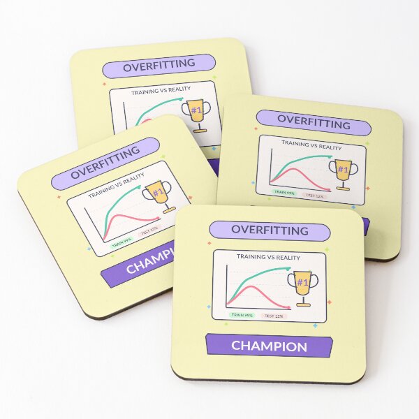 Item preview, Overfitting Champion - Funny Machine Learning Model Humor designed and sold by Ink and Wink.